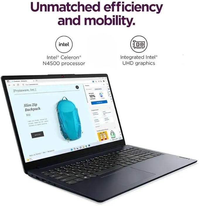 Lenovo IdeaPad 15.6" HD Anti-Glare w/ 1 Year Microsoft 365, 36GB RAM, 1.1TB SSD, Windows 11 Pro, Up to 9.5 Hours Battery Life, Intel Processor, WiFi 6, HDMI, USB-C, SD Card Reader, w/WOWPC USB