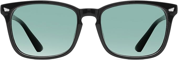 TIJN Blue Light Blocking Glasses for Women Men Clear Frame Square Nerd Eyeglasses Anti Blue Ray Computer Screen Glasses