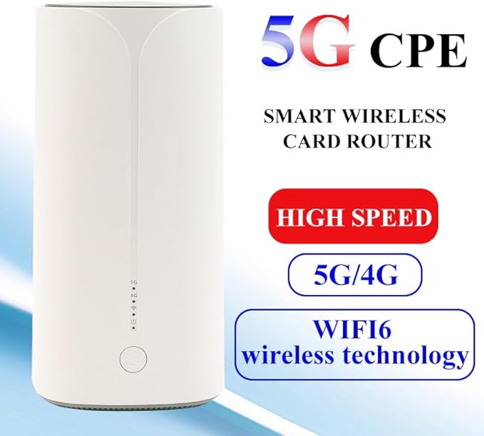 UOTEK 5G CPE Router with SIM Card Slot, NSA SA WiFi 6 AX3000 5G Cellular Dual Band Modem for Home Office Indoor Wireless Internet Router