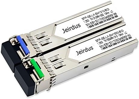 for Ubiquiti UF-SM-1G-S 1.25G SFP Module BIDI WDM Transceiver 10-20KM Simplex LC 1310/1550nm (1Pair)