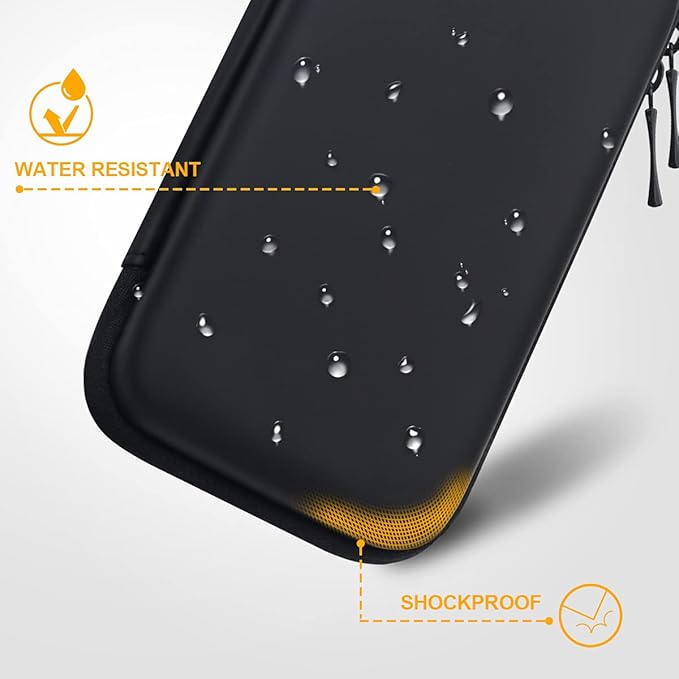 BOVKE Travel Cable Organizer Hard Protective Case