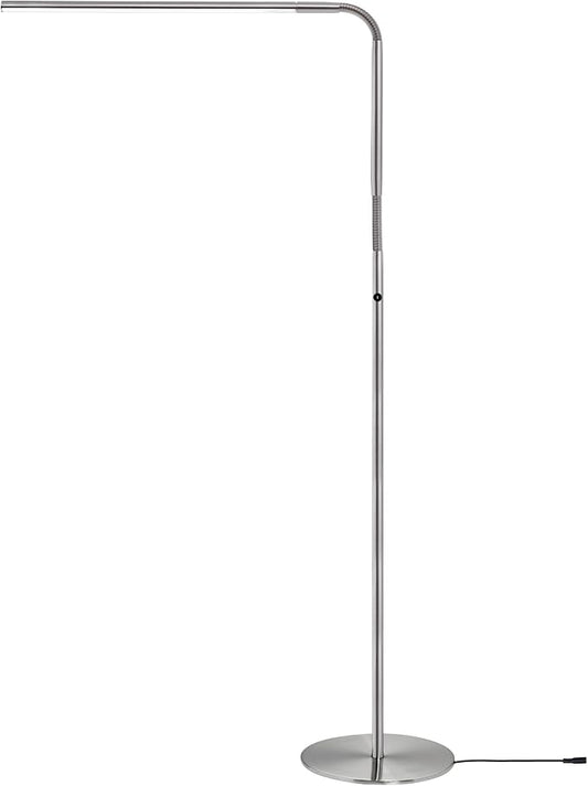 daylight Company Slimline 3 Floor Lamp-LED-80 CRI-Eye Care-4 Brightness Levels, 3,000 LUX at 30 cm, 1,065 LUMENS-4 Step DIMMER Mode, White