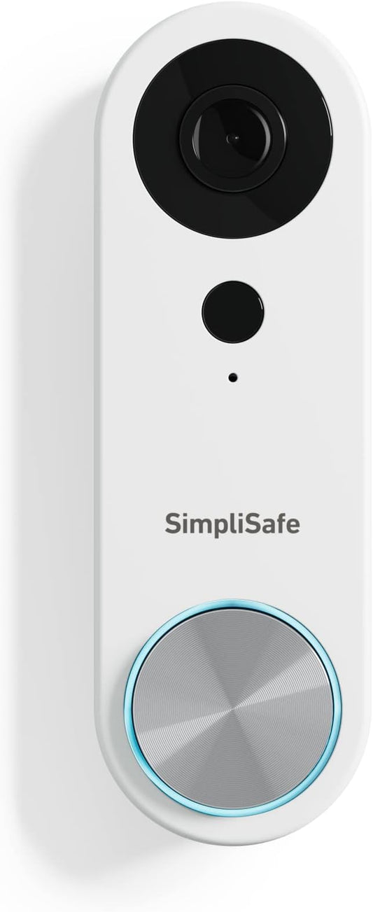 SimpliSafe Wired Doorbell,1080p - Compatible with SimpliSafe Home Security System - Latest Gen