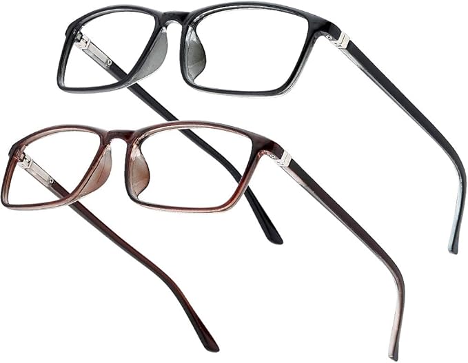 Professional Reading Glasses for Men/Women, Blue Light Blocking Computer Readers with Spring Hinges for Glare and UV Protection