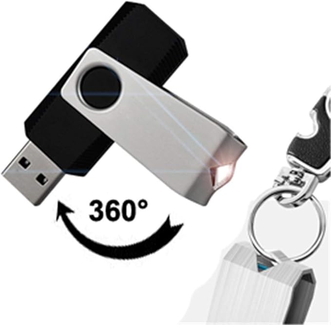 KEXIN 4GB USB Flash Drive 50 Pack - Thumb Drive Bulk Memory Stick Pen Drives With Swivel Design, USB 2.0, Black