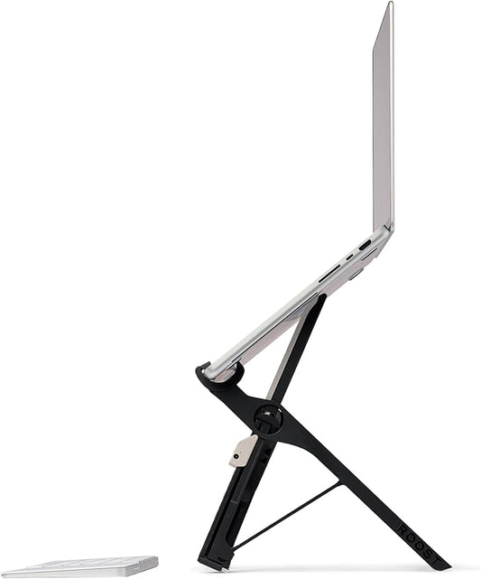 Roost V3 Plus - Ultra Portable and Adjustable Laptop Stand - Quick-Release Height Adjustment, 5 to 14 inch Screen Lift, Patented Rigid Folding Structure and Self-Adjustings Laptop Grips | Onyx Color