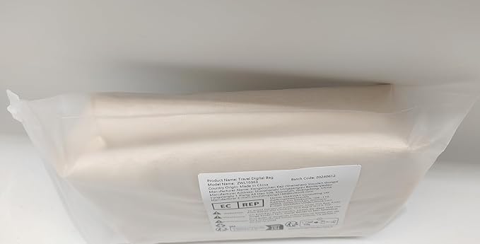 Kaxich Travel Electronics Organizer, Electronics Accessories Bag Portable Cable Organizer Case Waterproof Universal for Adapters Memory Cards, USB Cables (Beige)