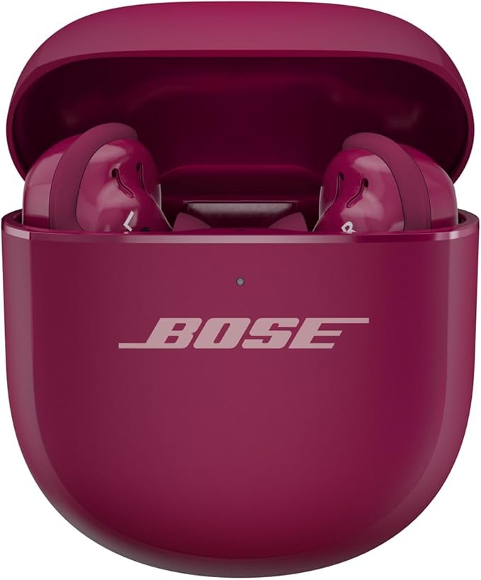 Bose New QuietComfort Ultra Bluetooth Earbuds (2nd Gen), Wireless Noise Cancelling Earbuds, Up to 6 Hours Battery, IPX4 Rating, Immersive Audio, Deep Bass, Deep Plum - Limited Edition Color