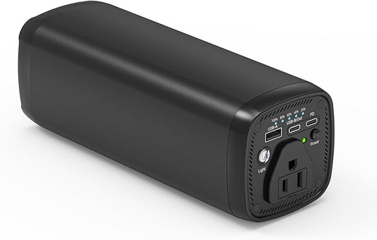 Portable Power Bank with AC Outlet,31200mAh with 4 Output Travel Laptop Power Station,External Battery Pack for Outdoors Travel Emergency,Power Bank for HP, Notebooks, MacBook,Drone,Camera