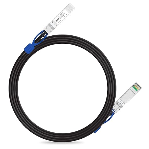 ipolex 25G SFP28 DAC, 25GBASE SFP+ Twinax Cable, 25Gbps SFP28 to SFP28 Direct Attach Copper(DAC) Passive Cable, for Cisco SFP-H25GB-CU3M, Ubiquiti UACC-DAC-SFP28, Arista, and More, 3m(10ft)