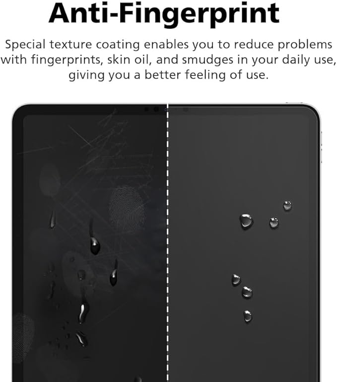 [2 Pack] Paperfeel Screen Protector For Samsung Galaxy Tab S10 FE / Tab S9 FE 10.9 Inch, Anti-Glare Matte PET Film for Drawing and Writing Like on Paper, High Touch Sensitivity, Easy Installation