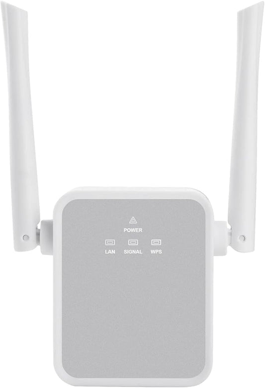 2025 Upgraded TUOSHI 1200Mbps WiFi Range Extender Signal Booster, Covers up to 5000Sq.ft and 35 Devices, 2.4 & 5GHz Dual Band WiFi Repeater with Ethernet/LAN Port