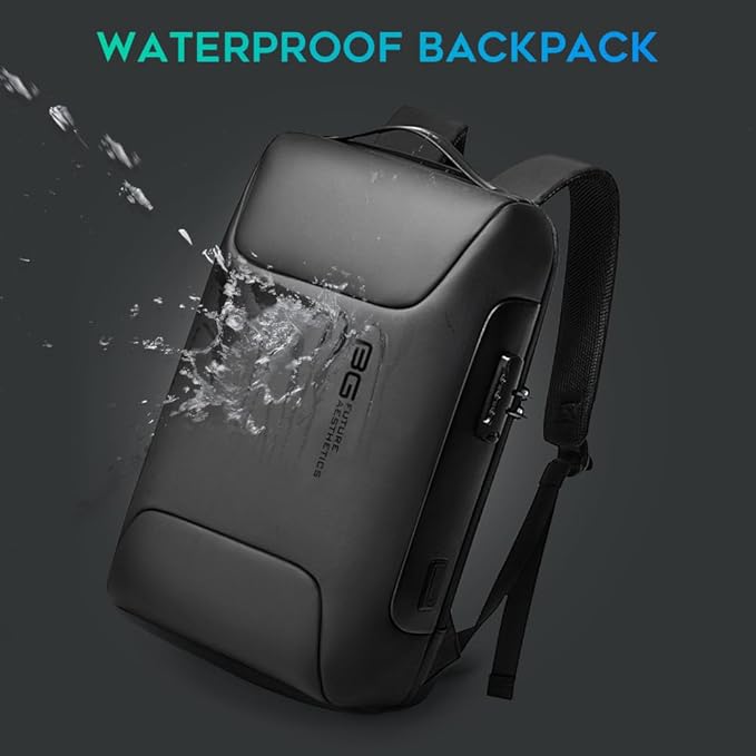 BANGE Anti Theft Backpack,Business Backpacks with USB Charging Port, Slim Laptop Back Pack Fit for 15.6 INCH,Men Travel Backpack with Water Bottle Holder for Men and Women…