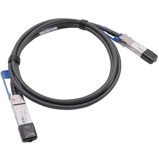 100GbE QSFP28 DAC Twinax Cable, 2 Meter 100GBASE-CR Passive Copper Cable, Compatible for Mellanox MCP1600-C002, with Blue Pull Tab