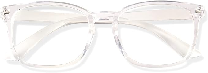 Blue Light Glasses for Woman Men | 99% Blue Light Blocking Glasses | Computer Glassess | Night Driving | Gaming | TV Phone Screen Reader Square Frame | Anti Eyestrain & UV Glare Protection