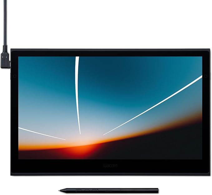 Wacom Movink Drawing Tablet with Screen, 13.3" OLED Touchscreen Portable Graphic Art Tablet w/Pro Pen 3, 10-bit Color Display for Mac, PC, Chromebook & Android