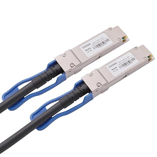100GbE QSFP28 DAC Twinax Cable, 3 Meter 100GBASE-CR Passive Copper Cable, Compatible for Mellanox MCP1600-C003, Blue Pull Tab