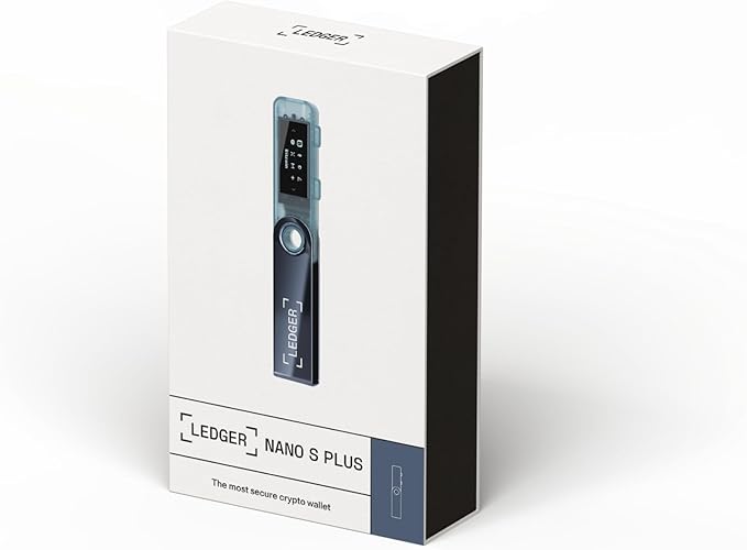 Ledger Nano S Plus (Neptune Blue) : The Perfect Entry-Level Hardware Wallet to securely Manage All Your Crypto and NFTs (for Desktop or Android only)