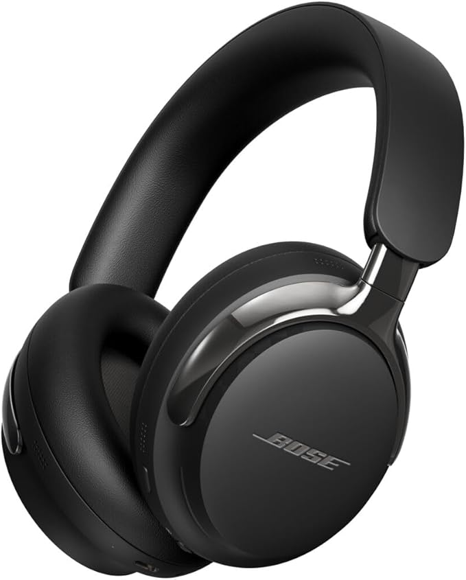 Bose New QuietComfort Ultra Bluetooth Headphones (2nd Gen), Wireless Headphones with Spatial Audio, Over Ear Noise Cancelling with Mic, Up to 30 Hours of Play time, Black
