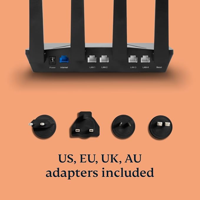 Aircove | Wi-Fi 6 VPN Router for Home | Protect Unlimited Devices | Free 30-Day ExpressVPN Trial | International Version