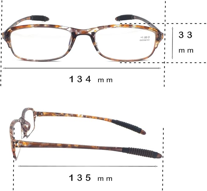 Computer Blue Light Blocking Reading Glasses(Flexible and Lightweight) UV Protection Readers Anti Eyestrain for Women Men (4 Tortoise, 2.00, multiplier_x)