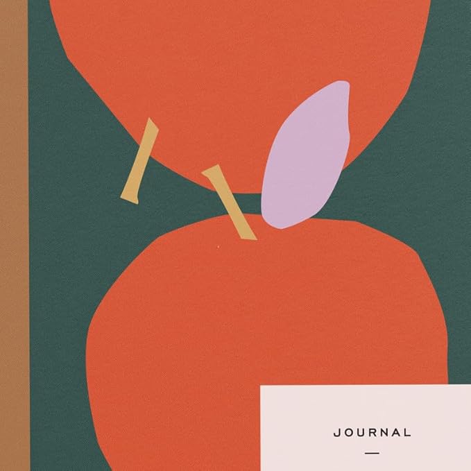 Minted Pomme Notebook, Writing Journal for Notes & Journaling, Durable Paper Cover, Apple Illustration Simple Modern Art Design, Spiral Bound Journal Notebook with 160 Lined Pages, 5.5" x 8.5"