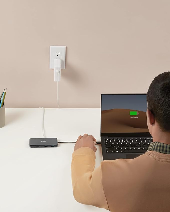 Anker 555 USB-C Hub (8-in-1), with 85W Power Delivery, 4K 60Hz HDMI Port, 10Gbps USB C and 2 A Data Ports, Ethernet microSD SD Card Reader, for MacBook Pro More