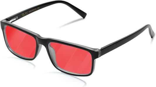 Blue Light Blocking Glasses for Men Woman, Anti Blue Light Glasses for Better Sleep Computer Use Gaming with Red Lens Reduce Eye Strain