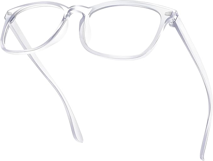Blue Light Glasses for Woman Men | 99% Blue Light Blocking Glasses | Computer Glassess | Night Driving | Gaming | TV Phone Screen Reader Square Frame | Anti Eyestrain & UV Glare Protection