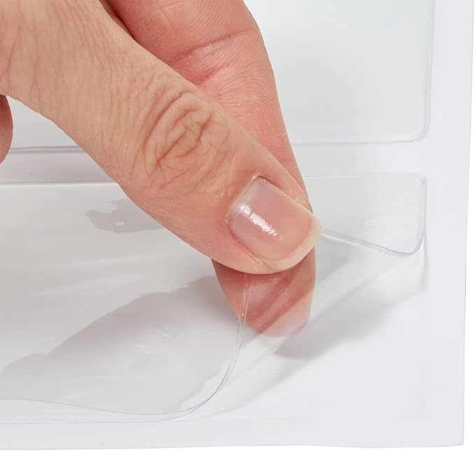 Juvale Pocket Planner Adhesive Pouches - White, 30-Pack, 4 Sizes (3.7 x 2.3 to 8.8 x 5.5 in) - Stick-On Pockets for Notebooks & Label Holder & Photo Sleeves & Index Card Sleeves