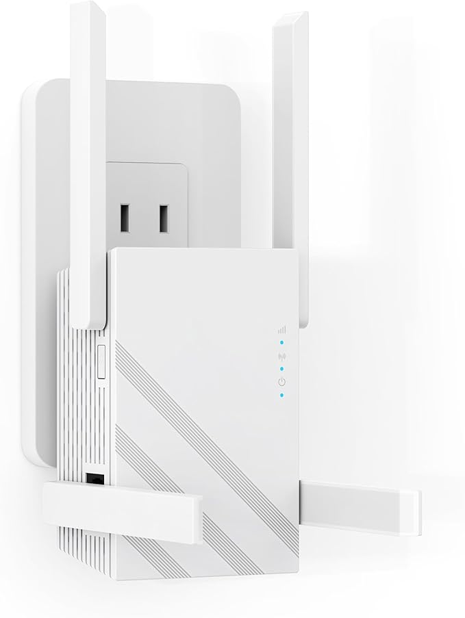 2025 1.2Gbps WiFi Extender Signal Booster, Up to 12880 sq. ft, Dual Band 5GHz/2.4GHz, WiFi Extenders Signal Booster for Home, WiFi Range Extender with Ethernet Port, Connects 100+ Devices