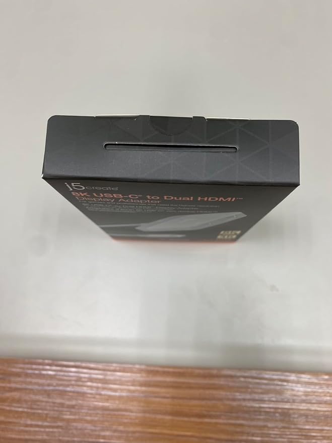 j5create 8K USB Type C to Dual HDMI Display Adapter - Single 8K60/4K144 or Dual 4K60 - Support MST Extended Mode, for Gamers and Professionals, Suitable for Windows Laptop (JCA465)