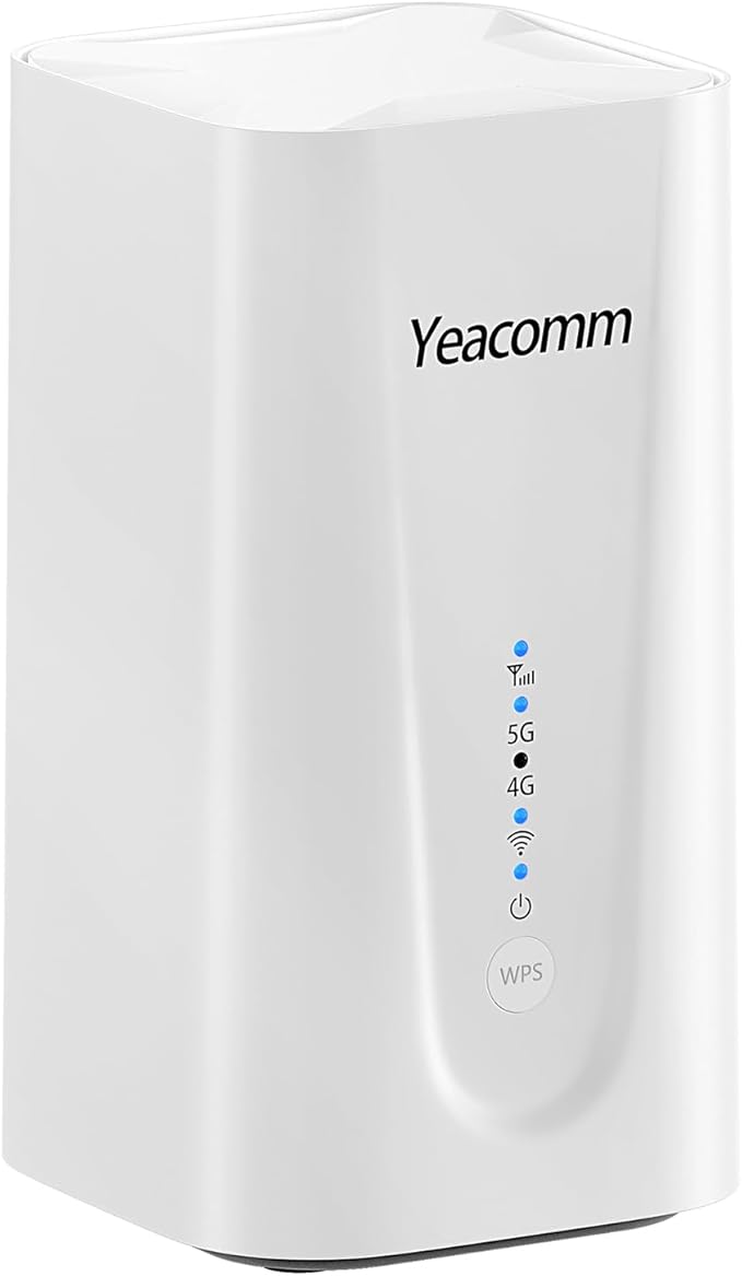 5G Router AX3600 WiFi-6 Modem with Sim Card Slot,NR NSA/SA 5G Cellular Router Up to 4.67Gbps,Wireless CPE & LTE Cat20 Gateway,Voice Volte RJ11,Band Lock,VPN,4 x 4 MIMO
