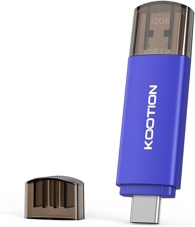 32GB Type-C Flash Drive 5-Pack, KOOTION 2-in-1 USB C Flash Drive USB-A&USB-C 3.0 Dual Drive OTG, Thumb Drive Memory Stick for Android Smartphone/Tablet/PC
