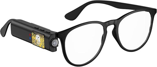 Hands Free Clip On POV Sports Camera 110 Degree 2.7K, WiFi Mini Camera for Glasses with Live View, Cycling Fishing Vlog Recorder, Kids Pets Daily Recording, Includes 16GB Card(Black)