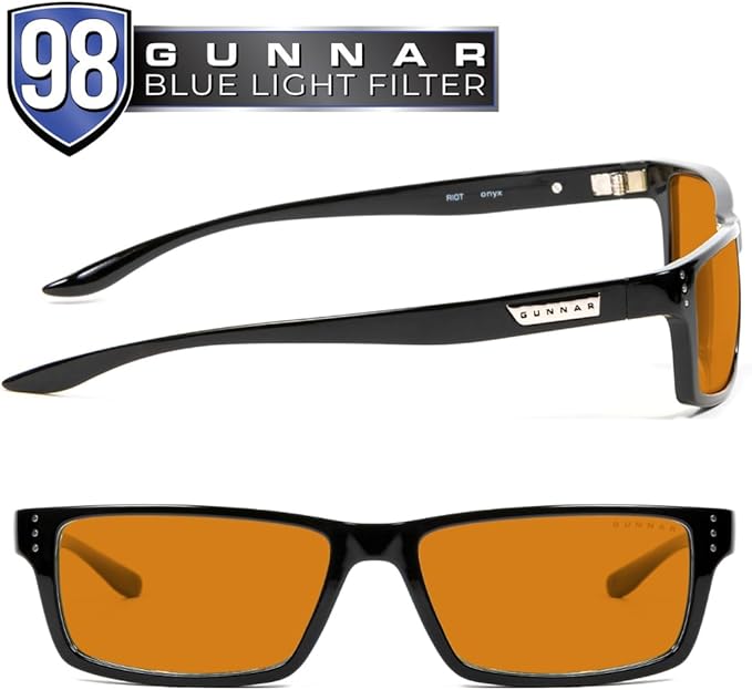 GUNNAR - Premium Gaming and Computer Glasses - Blocks Blue Light - Riot