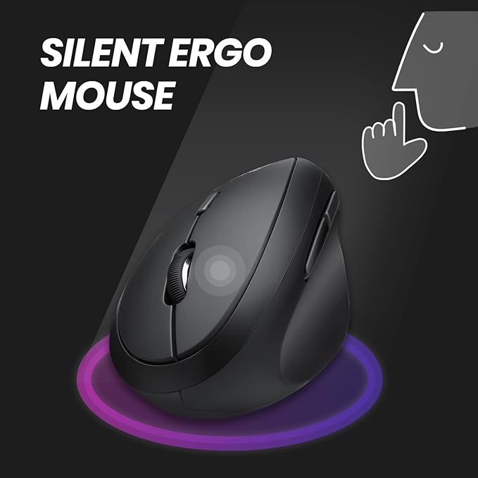 Perixx PERIDUO-606A, 3-in-1 Wireless Compact Ergonomic Keyboard with Vertical Mouse and Numeric Keypad - Adjustable Palm Rest - Tilt Wheel - Membrane Low Profile Keys - US English