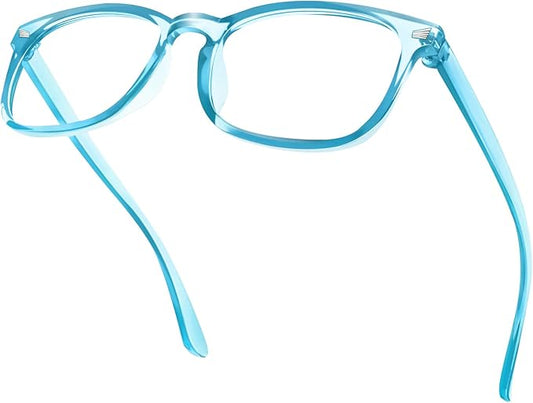 Blue Light Glasses for Woman Men | 99% Blue Light Blocking Glasses | Computer Glassess | Night Driving | Gaming | TV Phone Screen Reader Square Frame | Anti Eyestrain & UV Glare Protection