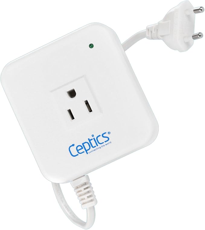 Ceptics 500 Watt Voltage Converter – Step Down 220v to 110v Converter - Converts 220V/240V to 110V/120V – Use with Hair Straighteners, Laptops, and Chargers – CE Certified