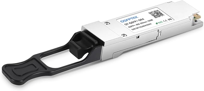 QSFPTEK 40GBASE-SR4 QSFP+ 850nm 150M DDM MTP/MPO MMF Optical Transceiver Module Compatible QSFP-40G-SR4