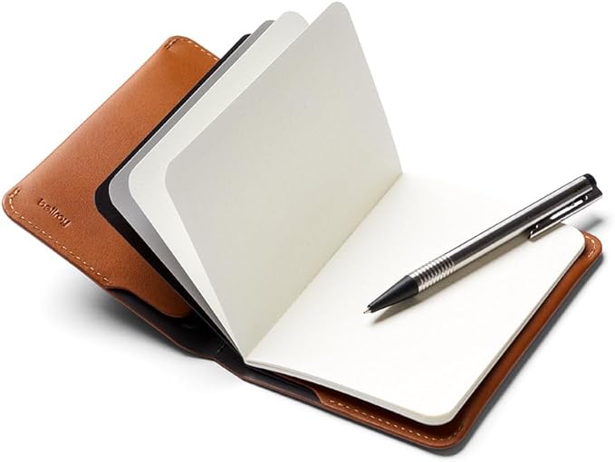 Bellroy Notebook Cover (Leather Folio for Notebook) - Caramel