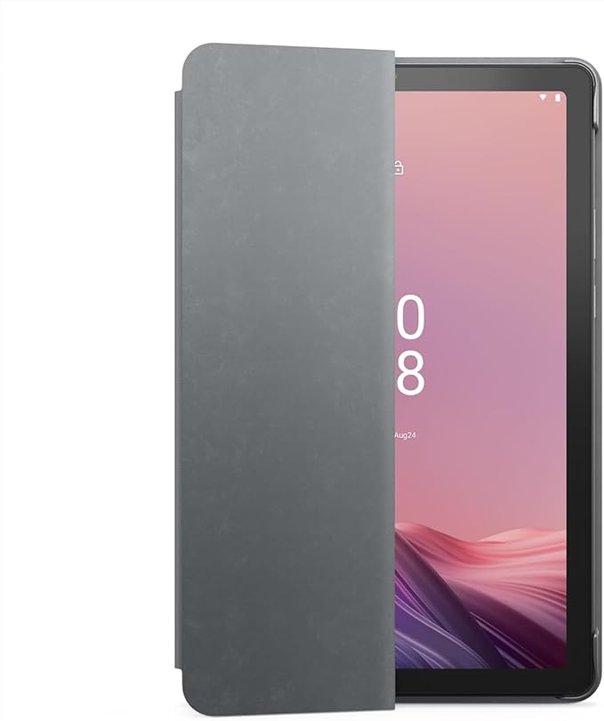 Lenovo Tab M9 9" HD Tablet, Media Tek Helio G80 8-Core Processor, Android 12 or Later, 3GB RAM 32GB Storage, Dolby Atmos, Wi-Fi, Bluetooth, USB-C, Gray, w/64GB MicroSD Card&Folio Case&Film&Stylus Pen