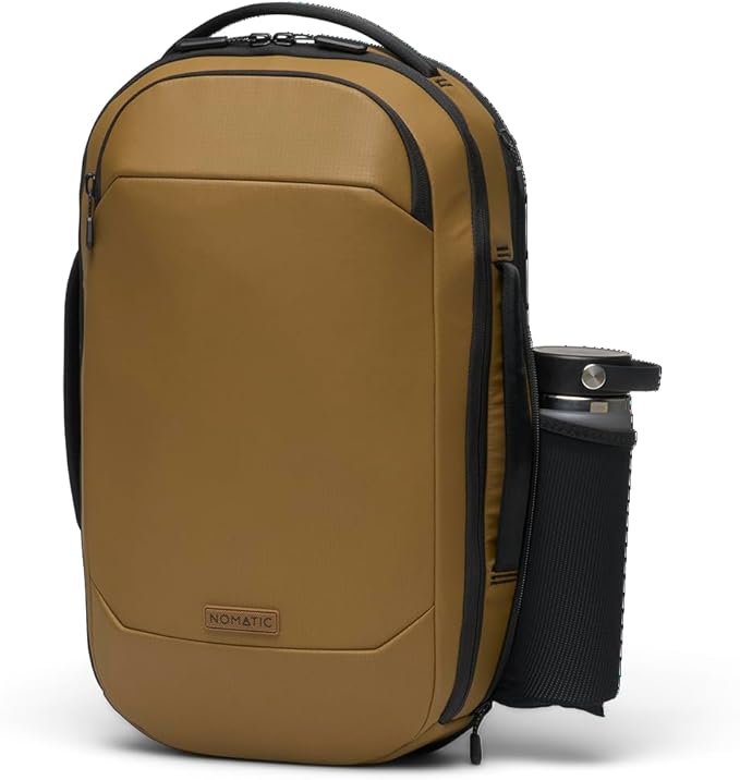 NOMATIC Navigator RS Pack 15L: 15L Premium Backpack w/ 6L Built-In Expansion - Water Resistant Anti Theft Backpack - Laptop Bag - Computer Backpack - Expandable Coyote Backpack