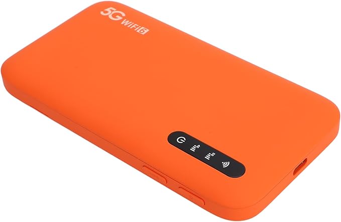 5G High Speed WiFi6 Mobile Hotspot Router with SIM Card Slot 6100mAh Battery Band Portable Router for Travel