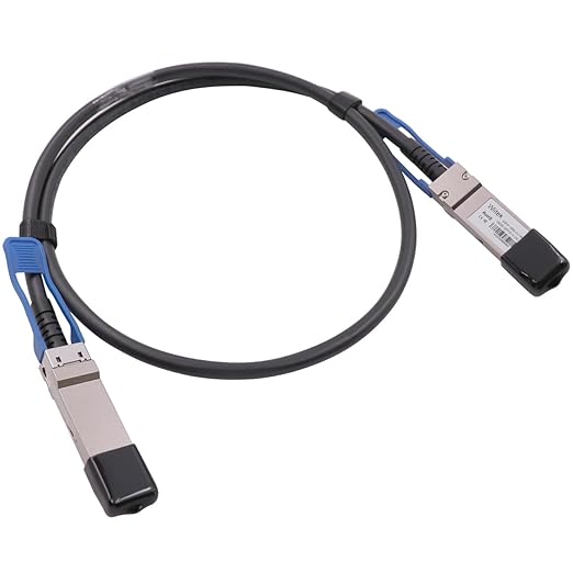 100GbE QSFP28 DAC Twinax Cable, 1 Meter 100GBASE-CR QSFP28 to QSFP28 Passive Copper Cable, Compatible for Cisco QSFP-100G-CU1M, Ubiquiti, Mikrotik, Netgear, Supermicro, Open Source Switches