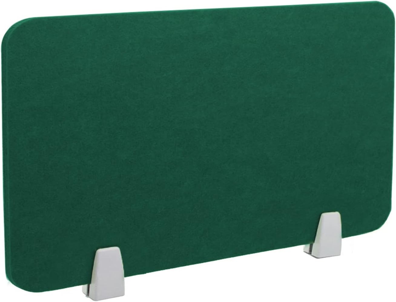 Icegrey Acoustic Desk Divider Privacy Panel Removable Sound Absorbing Desk Partition Board with 2 Clips for Student Call Centers Offices Braries Classrooms Library, Dark Green, 15.6x11.7