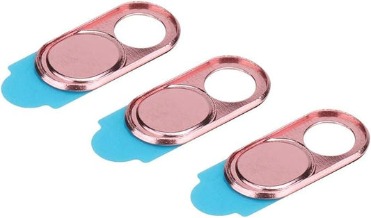 ASHATA 3pcs Metal Camera Lens, Ultra Thin Camera Cover Webcam Cover Blocker Slider for Smartphone Tablet Desktop Laptop ()