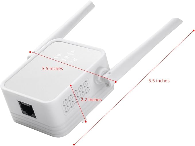 2025 Upgraded TUOSHI 1200Mbps WiFi Range Extender Signal Booster, Covers up to 5000Sq.ft and 35 Devices, 2.4 & 5GHz Dual Band WiFi Repeater with Ethernet/LAN Port