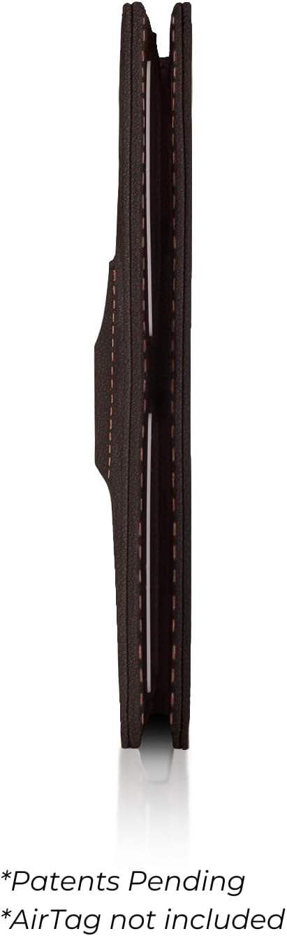 Kings Loot Passport Holder Wallet – RFID Blocking Leather Travel Wallet with Built-in Airtag Holder – Holds 1-6 Cards & Passport – Easy Pull Tab – Slim & Stylish Wallets (Truffle/Premium Engraved)