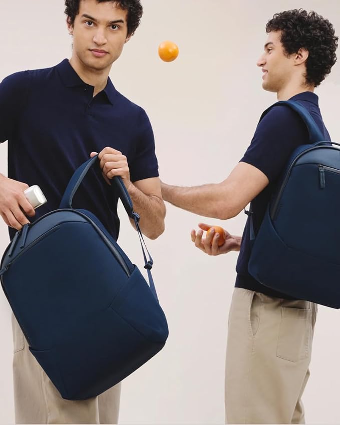 Troubadour Apex 3.0-22L Premium Laptop Backpack - Ergonomic & Water Resistant - Designed for Work and Travel - Navy